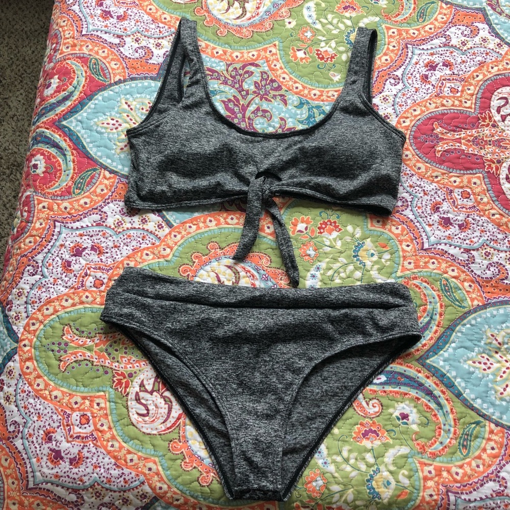Charcoal color bikini